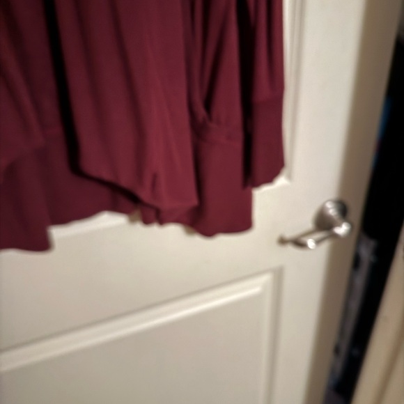 Athleta Maroon wrap cardigan - Picture 3 of 4